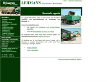Tablet Screenshot of lehmann-baustoffe.de